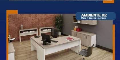 Ambiente 02: Mesa + Cadeira e Armário
