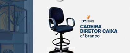 Cadeira Diretor Caixa c/ Braço