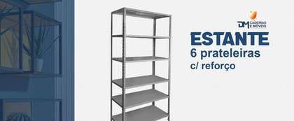 Estante 6 Prateleiras c/ Reforço