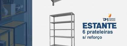 Estante 6 Prateleiras s/ Reforço